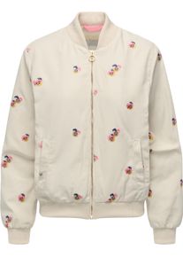 Outdoorjacke Ragwear "Outdoorjacke Lunara YOUMODO", Damen, Gr. XXL, wei&szlig; (ecru), Obermaterial: 100% Polyester PES. Obermaterial: Futter: 100% Polyester PES., l&auml;ssig geschnitten, V-Ausschnitt, &Auml;rmel ohne &Auml;rmelschlitz Rippb&uuml;ndchen, Jacken Outdoorjacke, Leichte &Uuml;bergangsjacke mit Bomberkragen