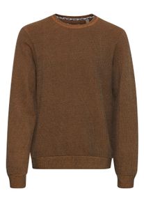 Strickfleece-Pullover Blend "Strickpullover BHSweatshirt", Herren, Gr. XL, braun (caramel caf&eacute;), Obermaterial: 100% Baumwolle CO., Pullover Strickfleece-Pullover