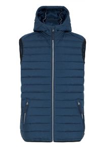 Steppweste Blend "Steppweste BHEDMAR", Herren, Gr. M, blau (marineblau melange), Obermaterial: 100% Polyester PES., Westen Steppweste