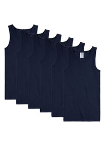 Unterhemd Sanetta "Unterhemd 6er Pack", Jungen, Gr. 176, N-Gr, blau, Obermaterial: 100% Baumwolle CO., Unterhemden Unterhemd