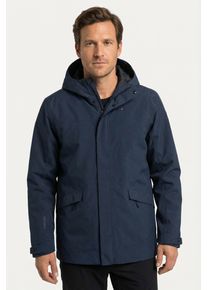 Sch&ouml;ffel Regenjacke SCH&Ouml;FFEL "CIRC Jacket Style Smue MEN", Herren, Gr. 54, navy blazer, Web, Obermaterial: 100% Polyester, unifarben, Basic Po-bedeckend, mit Druckkn&ouml;pfen,verstellbar, Jacken Regenjacke, sportlicher Stil, mit VENTURI Membrane, wasserdicht, atmungsaktiv
