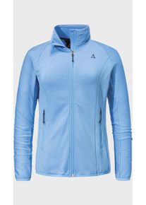 Sch&ouml;ffel Fleecejacke SCH&Ouml;FFEL "Fleece Jk Style Cascata WMS", Damen, Gr. 36, 8105, blau, Oberstoff: 94% Polyester, 6% Elasthan, regular fit, hoch geschlossener Ausschnitt, Jacken Fleecejacke