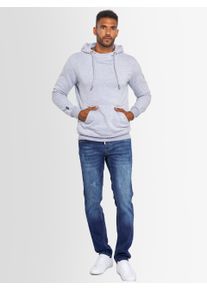 Kapuzenpullover Alessandro Salvarini "Alessandro Salvarini Herren Hoodie AS295", Herren, Gr. 3XL, grau (hellgrau), Obermaterial: 65% Baumwolle CO. 35% Polyester PES., Sweatshirts Kapuzenpullover