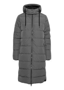 Wintermantel oxmo "Wintermantel OXSoliana", Damen, Gr. M, grau (pewter), Obermaterial: 100% Polyester PES., M&auml;ntel Wintermantel