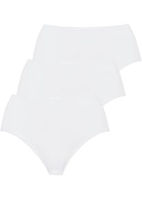 H&uuml;ftslip Nina von C. "3er Pack Damen H&uuml;ftslip Fine Cotton", Damen, Gr. 40, wei&szlig;, Obermaterial: 100% Baumwolle CO., Unterhosen H&uuml;ftslip