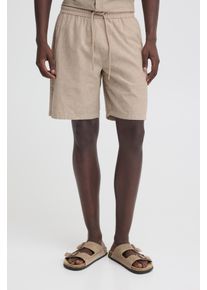 Bermudas Blend "BHABAN LIN SHORTS PP NOOS", Damen, Gr. XXL, N-Gr, crockery, Web;Leinenmischung, Obermaterial: 70% Baumwolle, 30% Leinen, Leinenoptik, unifarben, relaxed fit kniefrei, Hosen Bermudas, in sommerlicher Leinen-Optik