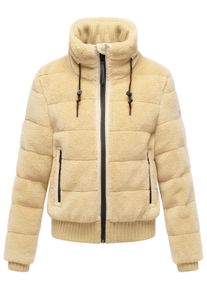 Pl&uuml;schjacke Navahoo "Pl&uuml;schjacke Schneepuder 14", Damen, Gr. XL, beige, Obermaterial: 100% Polyester PES. Obermaterial: Futter: 100% Polyester PES. 100% Polyester PES., Jacken Pl&uuml;schjacke