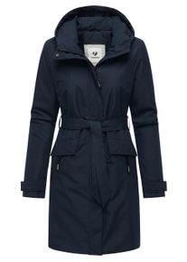 Kurzmantel Ragwear "Kurzmantel Horatia Warm YOUMODO", Damen, Gr. XL, blau (navy), Obermaterial: 100% Polyester PES. Obermaterial: Futter: 100% Polyester PES. 100% Polyester PES., M&auml;ntel Kurzmantel