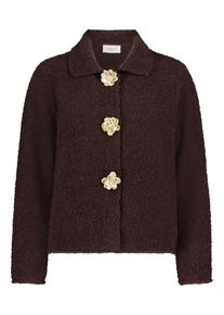 Cardigan Cartoon "Cardigan mit Kragen", Damen, Gr. 44, braun, Obermaterial: 100% Polyester PES., Strickjacken Cardigan