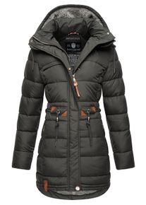 Steppmantel Navahoo "Steppmantel Daliee", Damen, Gr. XXL, grau (anthrazit), Obermaterial: 100% Polyester PES. Obermaterial: Futter: 100% Polyester PES. 100% Polyester PES., M&auml;ntel Steppmantel