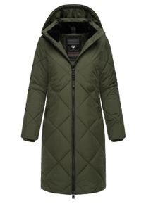 Steppmantel Ragwear "Steppmantel Rebela", Damen, Gr. S, gr&uuml;n (schwarz olive), Obermaterial: 100% Polyester PES. Obermaterial: Futter: 100% Polyester PES. 100% Polyester PES., M&auml;ntel Steppmantel
