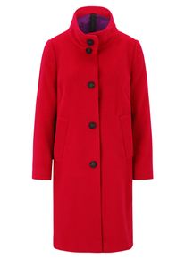 Wolljacke Betty Barclay "Wollmantel mit Kragen", Damen, Gr. 40, rot, Obermaterial: 53% Wolle mw. 26% Polyester PES. 21% Polyacryl PAN., Jacken Wolljacke