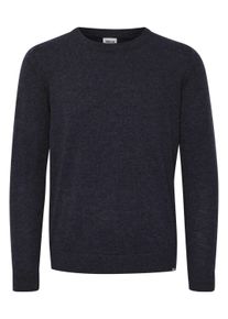 !Solid Strickfleece-Pullover SOLID "Strickpullover Sddyllon", Herren, Gr. S, blau (insignia blau melange), Obermaterial: 60% Lammfell LF. 40% Nylon NY., Pullover Strickfleece-Pullover