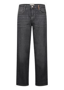 Webhose Cartoon "Used Look-Jeans mit Waschung", Damen, Gr. 46, EURO, schwarz (schwarz denim), Obermaterial: 98% Baumwolle CO. 2% Elasthan EL., Hosen Webhose