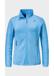 Sch&ouml;ffel Fleecejacke SCH&Ouml;FFEL "Fleece Jk Style Cascata WMS", Damen, Gr. 42, blau (8105, blau), Oberstoff: 94% Polyester, 6% Elasthan, regular fit, hoch geschlossener Ausschnitt, Jacken Fleecejacke