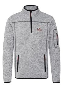 Outdoorjacke FQ1924 "Troyer FQBirk", Herren, Gr. M, grau (pewter mix), Obermaterial: 100% Polyester PES., Pullover Outdoorjacke