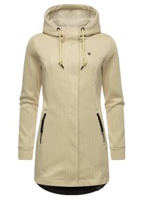 Kapuzensweatjacke Ragwear "Sweatjacke Letti Bonded", Damen, Gr. 4XL, beige (ecru24), Obermaterial: 100% Polyester PES. Futter: 100% Polyester PES., Sweatjacken Kapuzensweatjacke