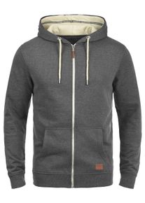 Kapuzensweatjacke Blend "Kapuzensweatjacke BHHulker", Herren, Gr. XXL, grau (charcoal), Obermaterial: 60% Baumwolle CO. 40% Polyester PES., Sweatjacken Kapuzensweatjacke