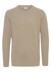 !Solid Strickfleece-Pullover SOLID "Strickpullover SDClive", Herren, Gr. XL, beige (humus), Obermaterial: 100% Baumwolle CO., Pullover Strickfleece-Pullover