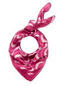 Modetuch LSCN BY LASCANA "Schal, Modeschal, Dreieckstuch, Nickituch, Halstuch", Damen, pink, Stoff, Polyester, gemustert, mehrfarbig, Modet&uuml;cher Modetuch, mit modischem Print