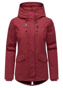 Winterjacke Ragwear "Winterjacke Parkker Warm YOUMODO", Damen, Gr. M, rot (wine rot), Obermaterial: 65% Polyester PES. 35% Baumwolle CO. Obermaterial: Futter: 100% Polyester PES. 100% Polyester PES., Jacken Winterjacke