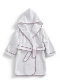 Kinderbademantel Christy "Christy" Gr. 92, pink (wei&szlig;, pink), L:85cm, Baumwolle, Hausm&auml;ntel, Kinderbademantel, besonders kuschelig