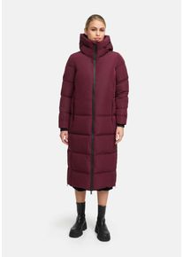 Winterjacke Marikoo "Marikoo Honiaa Damen Winter Steppmantel Parka N074", Damen, Gr. M, rot (wine), Obermaterial: 100% Polyester PES., Jacken Winterjacke
