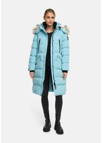 Winterjacke Marikoo "Marikoo Schneesternchen Damen Winter Steppjacke B890", Damen, Gr. XL, blau (sky blau), Obermaterial: 100% Polyester PES., Jacken Winterjacke