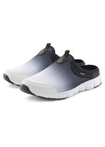 Sneaker Lascana "Slip-On-Sneaker", Damen, Gr. 40, schwarz (schwarz, wei&szlig;), Obermaterial: 100% Textilmaterial. Decksohle: 100% Textilmaterial. Futter: 100% Textilmaterial. Laufsohle: 100% Synthetik, mehrfarbig, unifarben, Basic, Schuhe Sneaker, Halbschuh, Freizeitschuh, Sabot, Clogs aus leichtem Mesh-Material, Topseller