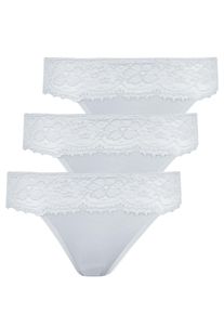 Jazz-Pants Slips Nina von C. "3er Pack Damen Jazzpant Millefleurs", Damen, Gr. 42, wei&szlig;, Obermaterial: 52% Viskose CV. 40% Modal CMD. 8% Elasthan EL., Unterhosen Jazz-Pants Slips