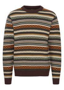 !Solid Strickfleece-Pullover SOLID "Strickpullover SDGardar", Herren, Gr. XL, braun (java), Obermaterial: 35% Polyacryl PAN. 35% Nylon NY. 30% Wolle WO., Pullover Strickfleece-Pullover