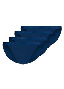 Slip Skiny "Slip 4er Pack", Herren, Gr. L, blau, Obermaterial: 100% Baumwolle CO., Unterhosen Slip