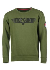 Sweatshirt Top Gun "Sweatshirt PP201019", Herren, Gr. XL, gr&uuml;n (olive), Obermaterial: 60% Baumwolle CO. 40% Polyester COOLMAX PES(Coolmax)., Sweatshirts Sweatshirt