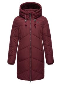Steppmantel Ragwear "Steppmantel Novista", Damen, Gr. 3XL, rot (wine rot), Obermaterial: 100% Polyester PES. Obermaterial: Futter: 100% Polyester PES. 100% Polyester PES., M&auml;ntel Steppmantel
