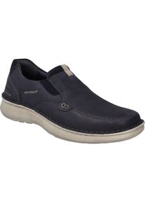 Slipper Josef Seibel "Alan 01, indigo", Damen, Gr. 42, blau (indigo), Obermaterial: 100% Rindsleder Leather cow., Schuhe Slipper