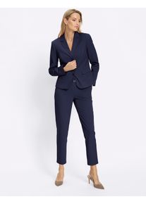 Hosenanzug Heine, Damen, Gr. 46, Normalgr&ouml;&szlig;en, marine, 63% Polyester, 34% Viskose, 3% Elasthan, Anz&uuml;ge Hosenanzug
