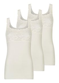Achselhemd Nina von C. "3er Pack Damen Achselhemd Fine Cotton", Damen, Gr. 42, N-Gr, beige (champagner), Obermaterial: 100% Baumwolle CO., Unterhemden Achselhemd