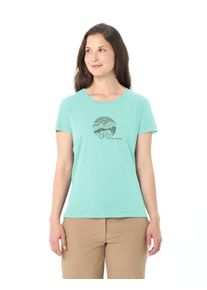 Funktionsshirt Vaude "WOMEN'S CYCLIST T-SHIRT V", Damen, Gr. 38, sage, Obermaterial: 70% Baumwolle, 30% Lyocell, Basic, Rundhals, Shirts Funktionsshirt, sportliche Passform, Kurzarm, f&uuml;r Radsport und Outdoor-Aktivit&auml;ten