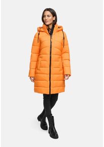 Winterjacke Marikoo "Marikoo Kaltn&auml;schen Damen Winter Steppmantel Jacke N075", Damen, Gr. L, orange, Obermaterial: 100% Polyester PES., Jacken Winterjacke