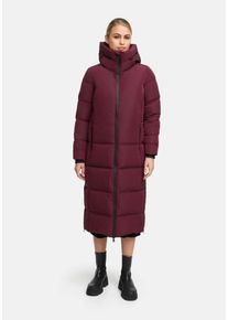 Winterjacke Marikoo "Marikoo Honiaa Damen Winter Steppmantel Parka N074", Damen, Gr. XXL, rot (wine), Obermaterial: 100% Polyester PES., Jacken Winterjacke