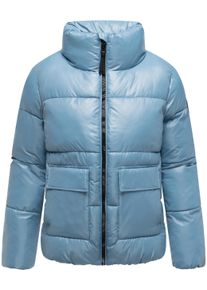 Kurzjacke Navahoo "Kurzjacke Eispracht 14", Damen, Gr. 3XL, blau (powder blau), Obermaterial: 100% Polyester PES. Obermaterial: Futter: 100% Polyester PES. 100% Polyester PES., Jacken Kurzjacke