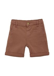 Chinoshorts EN FANT "Chinoshorts ENShorts", Jungen, Gr. 122, N-Gr, braun (acorn), Obermaterial: 98% Baumwolle CO. 2% Elasthan EL., Hosen Chinoshorts
