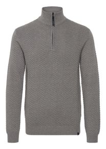 Troyer INDICODE "Troyer IDBanjamon", Herren, Gr. 3XL, grau (grau mix), Obermaterial: 100% Baumwolle CO., Pullover Troyer