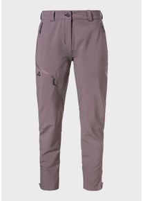 Sch&ouml;ffel Outdoorhose SCH&Ouml;FFEL "Hiking Pants Style Cascata WMS", Damen, Gr. 44, Normalgr&ouml;&szlig;en, lila (3905, braun), Oberstoff: 92% Polyester, 8% Elasthan, Hosen Outdoorhose