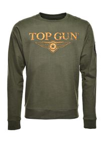 Sweatshirt Top Gun "Sweater TG20213005", Herren, Gr. XL, gr&uuml;n (olive), Obermaterial: 100% Baumwolle CO., Sweatshirts Sweatshirt