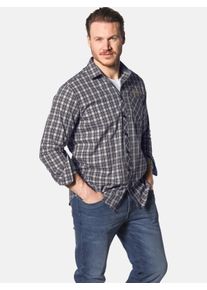 Langarmhemd Jan Vanderstorm "Hemd BJORNMAN", Herren, Gr. 5XL, weit, gelb (gelb kariert), Obermaterial: 100% Baumwolle CO., Hemden Langarmhemd