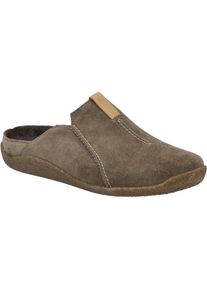 Hausschuh Josef Seibel "Vince 02, taupe", Herren, Gr. 41, grau (taupe), Obermaterial: 100% Rindsleder Leather cow., Schuhe Hausschuh