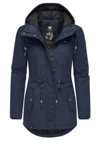 Wintermantel Ragwear "Winterjacke Monadis Black Label", Damen, Gr. XXL, blau (navy22), Obermaterial: 65% Polyester PES. 35% Baumwolle CO. Obermaterial: Futter: 100% Polyester PES. 100% Polyester PES., M&auml;ntel Wintermantel