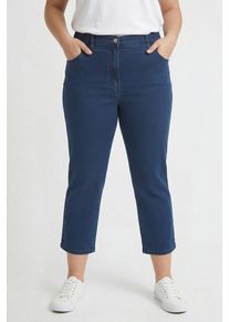7/8-Hose KjBRAND "Betty", Damen, Gr. 50K25, K-Gr, blau (denim stoned), Denim/Jeans, Obermaterial: 71% Baumwolle, 25% Polyester, 4% Elasthan, regular fit 7/8-L&auml;nge, Hosen 7/8-Hose, in gro&szlig;en Gr&ouml;&szlig;en