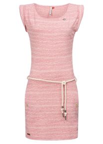 Sommerkleid Ragwear "Sommerkleid Tag Waves", Damen, Gr. XXL, N-Gr, rot (rot melange20), Obermaterial: 100% Baumwolle CO., Kleider Sommerkleid